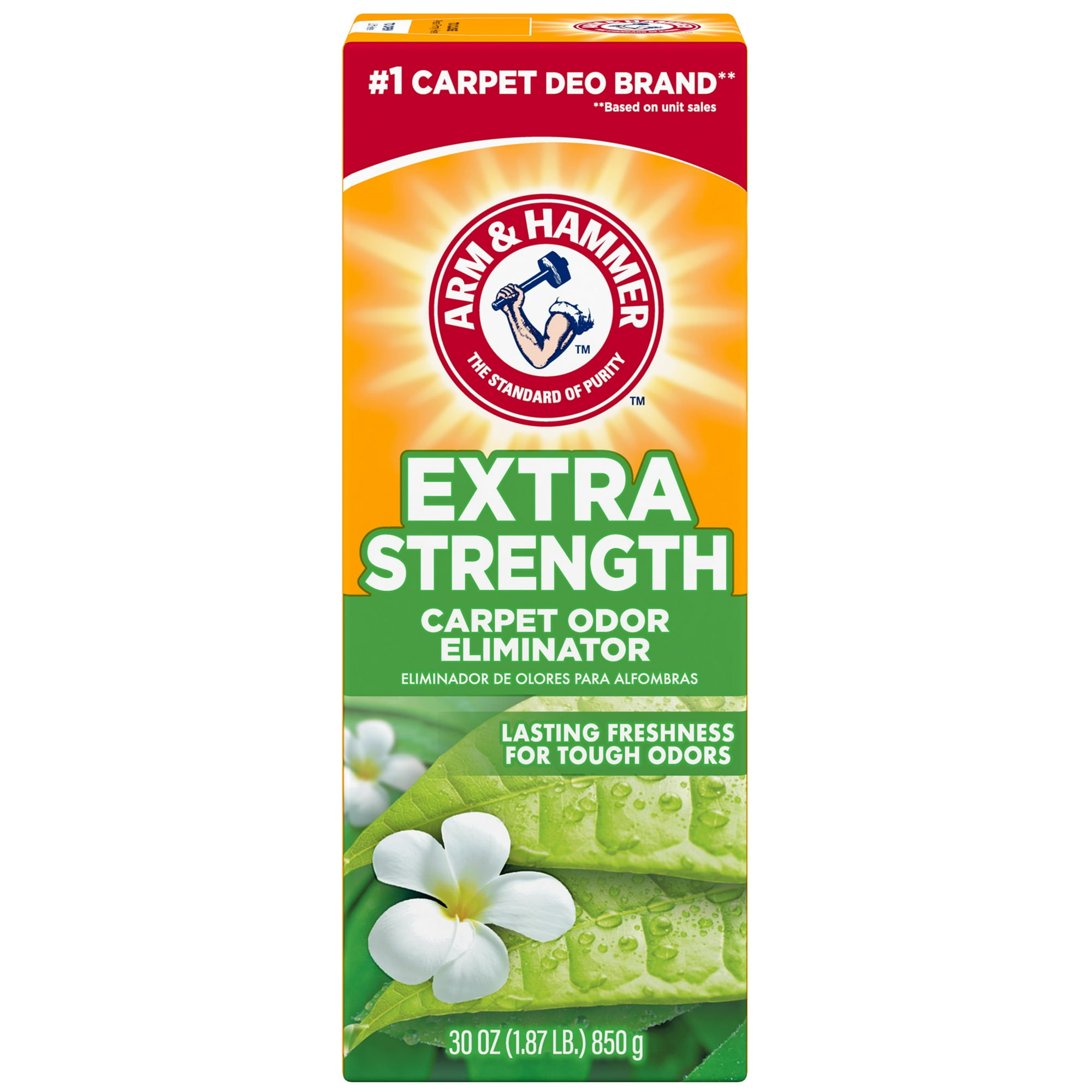 ARM & HAMMER Extra Strength Carpet Odor Eliminator Powder, Fresh Scent, 30 oz