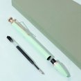 thumbnail image 4 of Retractable Metal Gel Pen, 0.5mm Black Gel Ink Ballpoint Pens, 1-Count (Purple), 4 of 4