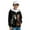 Black and Brown Horse, variant on Blue Shark Cute Sweatshirts for Boys 14-16 Years Fleece-Lined Soft Hooded Sweatshirt for Boys with Pockets Polyester Full Zip Hooded Jacket for Outdoor Activity