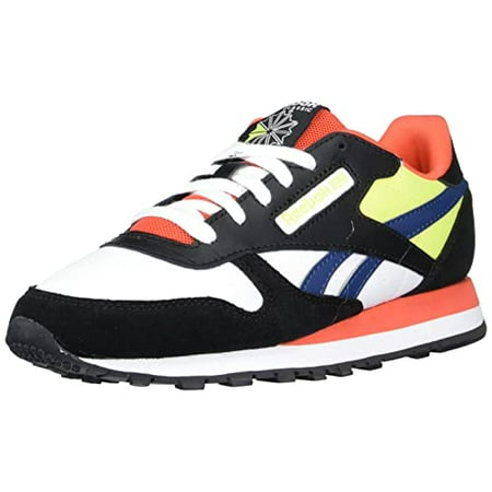 Reebok Baby Classic Leather Sneaker, Black/White/Dynamic Red, 8 US Unisex Infant