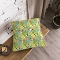 thumbnail image 5 of KLL Cartoon Panda And Leaf Decorative Throw Pillow Covers Velvet Soft for Couch Sofa Bedroom Living Room Outdoor (No pillow core)- 20"x20", 5 of 5