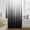Black, variant on Burnt Orange Black Ombre Sheer Curtains 54 Inches Long for Living Room/Bedroom, Modern Abstract Striped Gradient Rod Pocket Voile Kitchen Curtains & Drapes Window Treatment 1 Panel, 52"W x 54"L