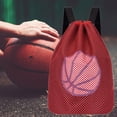 thumbnail image 1 of Mochila de baloncesto Mochila deportiva con cordón Mochila resistente al desgaste Mochila para gimnasio Calle Senderismo Viajes al aire libre Rojo, 1 of 8