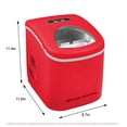 thumbnail image 6 of Frigidaire 26 lbs. Bullet Ice Maker, Retro Ice Machine with LED Indicators, Red, 6 of 12