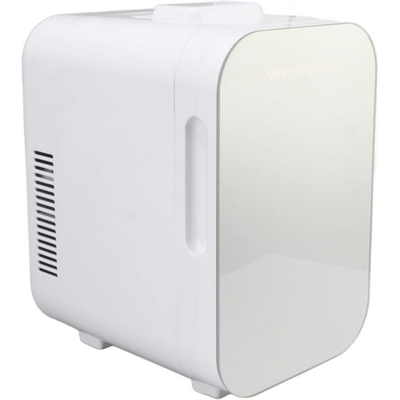 Mini Fridge, 8L Portable Cooler and Warmer Personal Refrigerator for Office Desk, Dorm Room, 54W Compact Small Car Refrigerator for Home, Fishing, Camping, Skincare Beauty
