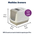 thumbnail image 3 of Arenero Para Gato Cerrado Grande Anti olores Incluye Pala y Filtro Moderna Products  Cerrado, 3 of 4