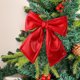 thumbnail image 4 of Adorno de terciopelo de árbol de Navidad sobredimensionado | Rojo Verde Dorado Flocked | Caja de regalo grande decorativa para el arco de boda navideña de 13,7"x11,8" | Bordes envueltos a mano, sin, 4 of 6