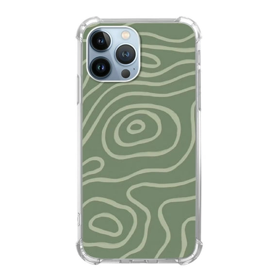 Minimalist Sage Green Case for iPhone 11 Pro,Aesthetic Art Design TPU Shock-proof Cover Case