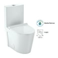 thumbnail image 6 of Elongated Toilet for Bathrooms, One-Piece Toilet with Soft Close Seat, Powerful & Quiet Left Side/ Dual Flush Trip Lever Flush , Ceramic Crisp White, 6 of 8