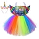 thumbnail image 5 of Disfraz de unicornio para niñas de SHINYOU, con luz LED y arcoíris, con alas, de 3 a 4 años, 5 of 8
