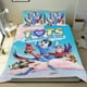 thumbnail image 1 of TOTS Conjunto de sábanas temático, trío de piezas, cómodo y amigable con la piel, diseño único, regalo de decoración para el hogar para familiares, amigos y fans,140cm *210cm, 1 of 6