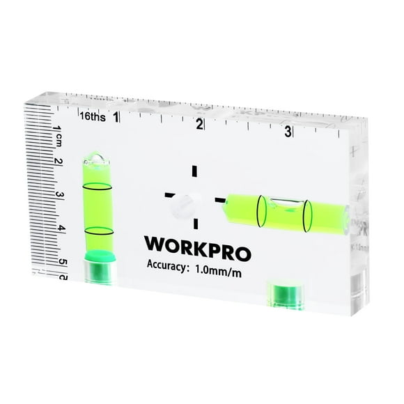 Magnético Pocket Level WORKPRO de nivel pequeño con 2 burbujas