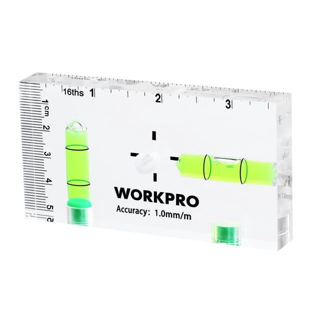 Magnético Pocket Level WORKPRO de nivel pequeño con 2 burbujas