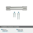 thumbnail image 4 of Amerock Farewind 3 inch (76mm) Center-to-Center Polished Nickel Cabinet Pull, 4 of 6