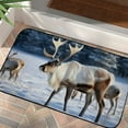 thumbnail image 4 of ONETECH Reindeer Snow Forest Doormat Entrance Mat Kitchen Floor Mat Dog Doormat 19.68*39.37 in, 4 of 6