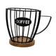 thumbnail image 3 of Porta cápsulas de café Porta cápsulas de café Metal resistente con base de madera Cesta para Negro sin tapa, 3 of 9