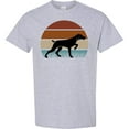 thumbnail image 3 of Inktastic Hunting Dog Retro Sunset T-Shirt, 3 of 5