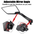 thumbnail image 5 of Espejo de motocicleta - 1 par de espejo retrovisor lateral de diamante universal para motocicleta para scooter de bicicleta de calle, 5 of 5