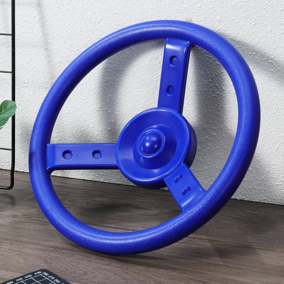 Raindrops Simulation Driving Steering Wheel for Kids with Dark Blue Plastic for Playsets 1 Set