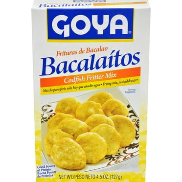 Goya Foods Bacalaitos Codfish Fitters Mix, 4.5 Ounce Packaging May Vary
