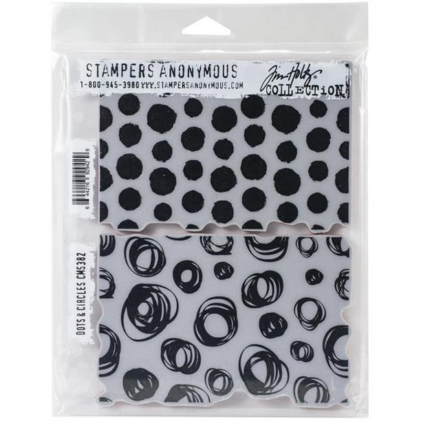 Stampers Anonymous CMS-382 7 x 8.5 Po Tim Holtz Coller Timbres-Points et Cercles