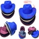 thumbnail image 4 of Sonducket Sombrero de vaquero clásico de lana ajustable cuerda tela transpirable cómodo sombra Metal Ferora Color vestido gorra invierno Sombreros Caqui Sonducket AP012902-05, 4 of 6