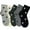 Black, variant on Resicozy 5 Pcs Women's Vintage Trendy Socks Fall Winter Thick Warm Style Set Heart Print Comfortable Crew Sock Black & Gray