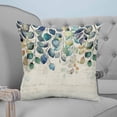 thumbnail image 4 of Pillow Covers 20x20 Set of 2, Blue Teal Botanical Throw Pillow Covers Decorative Couch Cushion Cover, Weeping Fall Eucalyptus Leaves Rustic Microfiber Soft Square Pillowcases for Bedroom Sofa, 4 of 7