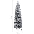 thumbnail image 4 of vidaXL Slim Artificial Pre-lit Christmas Tree with Ball Set Green 150 cm, 4 of 5