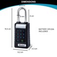 thumbnail image 3 of Padlock Master Lock ProSeries de metal con cierre único Bluetooth, 3 of 9
