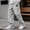 Gray, variant on Men's Cotton Linen Blend Pants with Black Label Patch and Drawstring Waist Featuring Loose Straight Leg Cut in Grey Blue White Purple Green Beige Brown for Summer Days Beach Walks Purple XXL