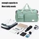 thumbnail image 4 of Bolsa de gimnasio grande con compartimento para zapatos, separación de ropa seca y húmeda, bolsa deportiva de viaje de tela Oxford de alta capacidad con correa para el hombro, duradera y, 4 of 9
