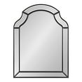 thumbnail image 6 of Kate and Laurel Pinchot Modern Arched Wall Mirror, 24 x 32, Black, Sophisticated Scalloped Mirror for Wall Decor with Beveled Edges and Unique Overlay, 6 of 8