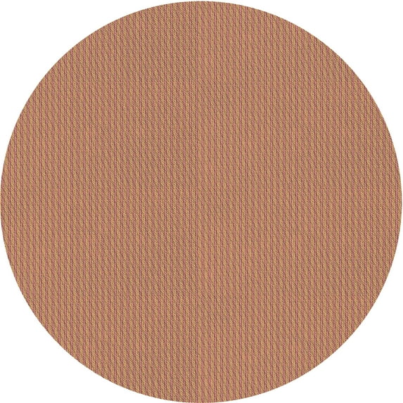 Ahgly Company Machine Washable Indoor Round Transitional Orange Area Rugs, 4' Round