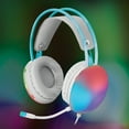 thumbnail image 4 of Wired Rainbow Multicolor Gaming Headset w/ Microphone: Stereo Surround, Bluetooth, 50mm Drivers, Xtreme Lightweight (PS4/PS5/Mac/Xbox/PC), 4 of 11