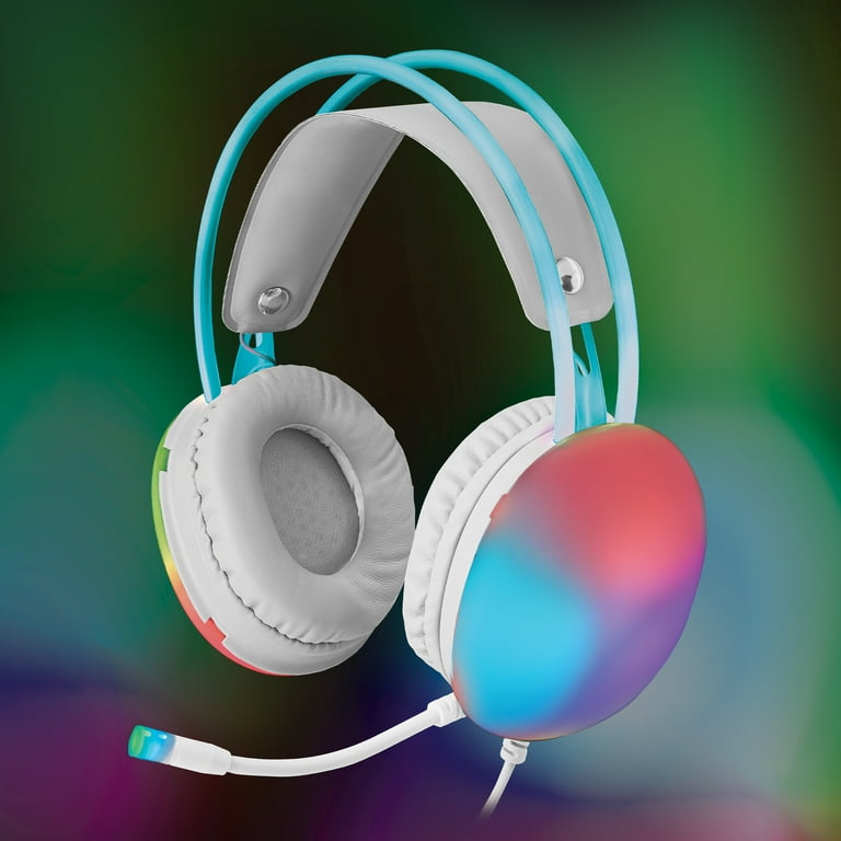 Wired Rainbow Multicolor Gaming Headset w/ Microphone
