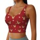 thumbnail image 2 of Fotbe Christmas Deer B Sujetador Deportivo Largo sin Aros para Mujer con Almohadillas y Soporte Medio, Transpirable y Absorbente, Camiseta Tipo Chaleco o Tank Top-Large, 2 of 8