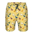 thumbnail image 3 of Logiee Cartoon Duck Print Mens Swim Trunks Quick Dry Board Shorts,Breathable Hawaii Beach Shorts Swimwear Bathing Suits-XX-Large, 3 of 6