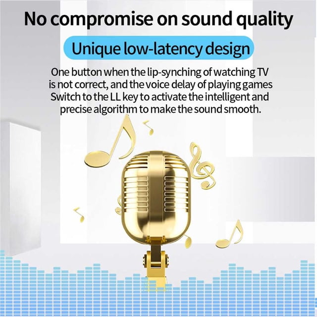 Bluetooth 5.1 Receiver Low Lantency LL 3.5mm Jack adapter iphone adapter AUX Audio Receiver Car Kit Handsfree Call Mic Clip Wireless Adapter & Earphone