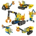 thumbnail image 1 of 6-in-1 STEM Building Blocks Set for Kids Ages 5+, 117PCS DIY Construction Toys with ABS Material, Educational Learning Kit to Enhance Logical Thinking & Creativity, Family Interactive Assembly Toys, 1 of 6