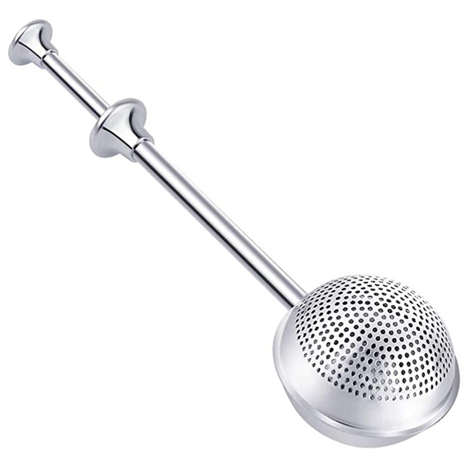 2 Styles Baker’s Dusting Wands Flour or Powdered Sugar Shaker Duster Stainless Steel Flour Dispenser Shaker Large and Small Hole Tea Leak Strainer for Sugar Flour and Spices 2 Pieces