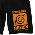 thumbnail image 2 of Naruto Shippuden Ichiraku Ramen Logo Men's Black Graphic Sleep Shorts-XL, 2 of 5