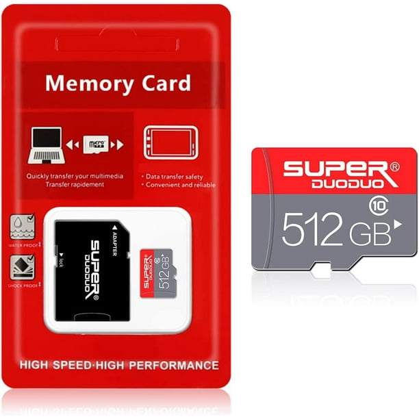 512GB Micro SD Card Class 10 High Speed Memory Card with a Sd Adapter