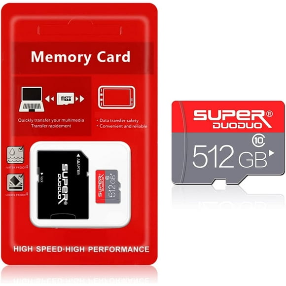 Micro SD Card Class 10 512GB TF Memory Card with Sd Adapter