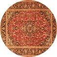 thumbnail image 1 of Ahgly Company Indoor Round Persian Orange Traditional Area Rugs, 4' Round, 1 of 1
