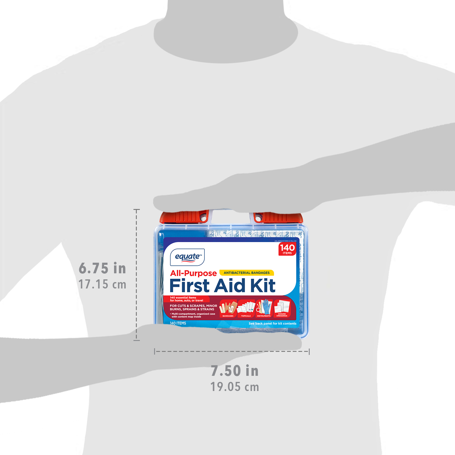 Equate All-Purpose First Aid Kit, 140 Pieces photo 7