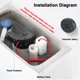 thumbnail image 5 of Inducción de la descarga Kits de descarga de inodoro con Sensor sin contacto, pulsador de bidé para lavabo, Sensor de descarga automático, accesorios de baño para el hogar, 5 of 5