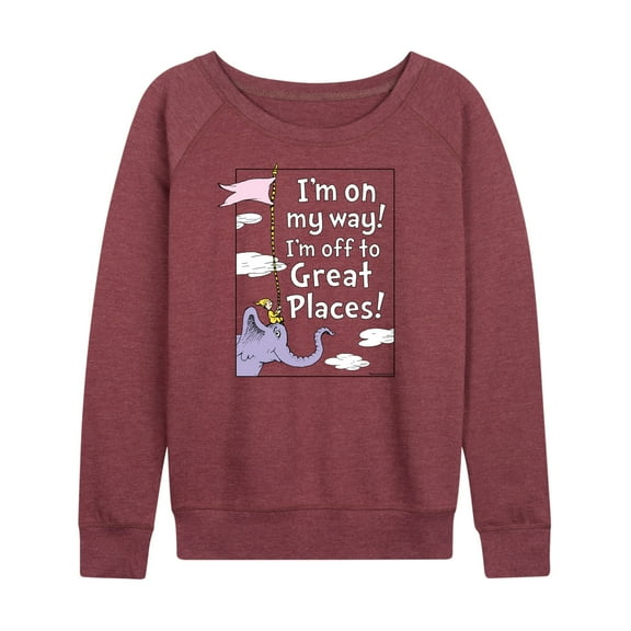 Dr. Seuss - I'm On My Way - Women's Lightweight French Terry Long Sleeve Shirt