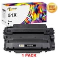 thumbnail image 1 of Toner Bank 1-Pack Compatible Toner Cartridge Replacement for HP Q7551X LaserJet P3005 P3005D P3005X P3005N P3005DN M3027-MFP M3027X-MFP M3035-MFP M3035XS-MFP Black, 1 of 8