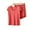 B Red, variant on Paiwinds Women's Short Sleeve Shorts Pajama Set Solid Color Modal Cotton Blend Loose Fit Summer Sleepwear, Sizes M-XXL